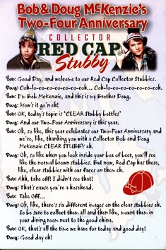 Red Cap stubby
                  card