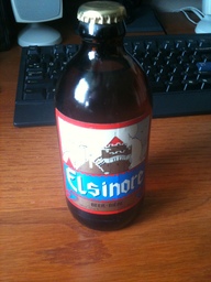 Bottle of
                  Elsinore beer