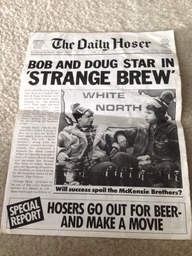 Daily
                  Hoser - Strange Brew opening day edition (front)